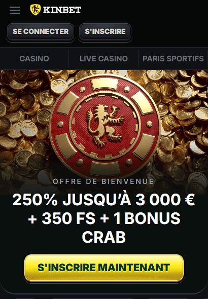 Kinbet Casino Site Officiel du Fiable Casino Kinbet sur Internet en France